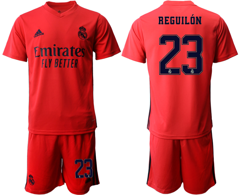 Men 2020-2021 club Real Madrid away #23 red Soccer Jerseys